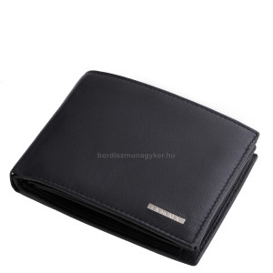 Pánska peňaženka z pravej kože v čiernej farbe La Scala GCB1021
