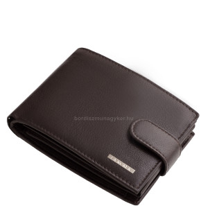 Pánská peněženka z pravé kůže tmavě hnědé barvy La Scala GCB1027/T