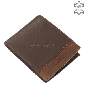 Pánská peněženka z pravé kůže tmavě hnědé VESTER SVV09