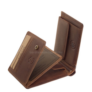 GreenDeed moška denarnica v darilni škatli rjavo-temno rjava GDC1021