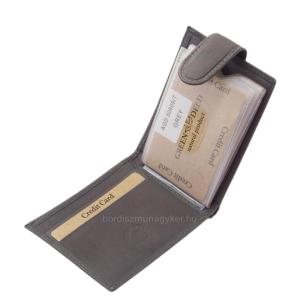 GreenDeed márkás valódi bőr kártyatartó szürke AGD30809/T