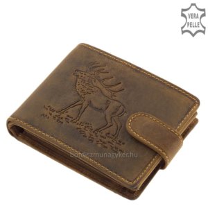 GreenDeed vadász pénztárca szarvas mintával barna ASZ1021/T
