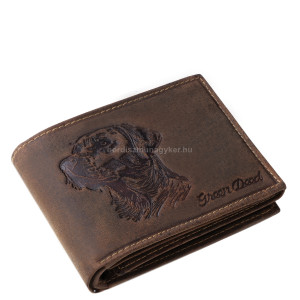 GreenDeed Genuine Leather Men's Wallet with Labrador Pattern LABR1021