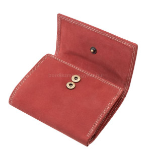 GreenDeed valódi bőr női pénztárca piros NHN1251
