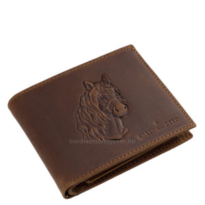 GreenDeed genuine leather wallet with 3D horse pattern 3DH1021