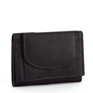 Kisméretű bőr pénztárca DG63 fekete
