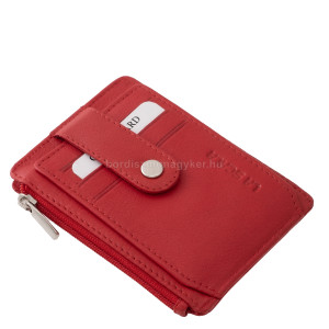 Mały portfel skórzany DG71 czerwony