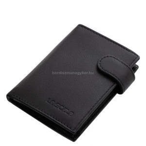 Kisméretű bőr pénztárca DG75 fekete