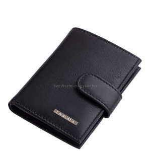 La Scala leather card holder with switch GCB2038/T black