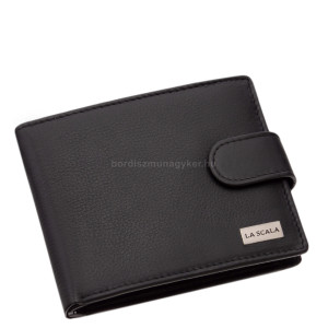 La Scala férfi bőr pénztárca fekete RFID CNA1021/T