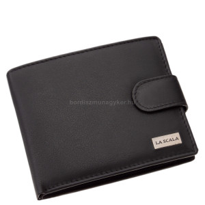 La Scala férfi bőr pénztárca fekete RFID CNA6002L/T
