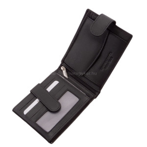 La Scala férfi bőr pénztárca fekete RFID CNA6002L/T