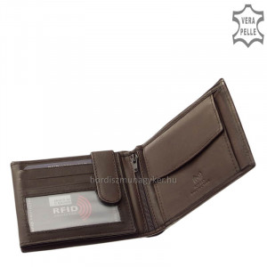 La Scala férfi pénztárca RFID védelemmel barna ADCR60
