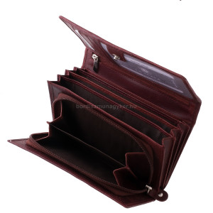 Dámská kufříková peněženka La Scala v dárkové krabičce vínová CVF100