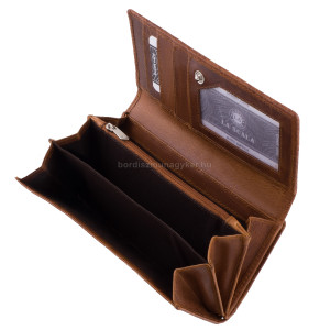 La Scala női brifkó pénztárca díszdobozban világos barna CVF155