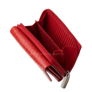La Scala női pénztárca croco mintás ferrari piros CRO36