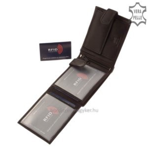 La Scala RFID bőr férfi pénztárca DKR43-FEKETE