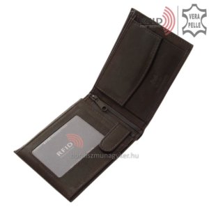 La Scala RFID bőr férfi pénztárca DKR44/A-S.BARNA
