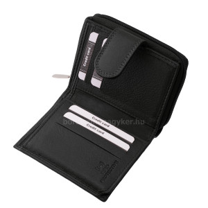 Dámská peněženka z pravé kůže La Scala s RFID, černá ANC-LL2