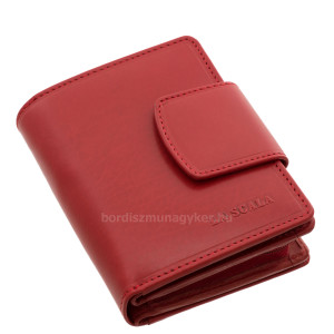 Női bőr pénztárca díszdobozban La Scala VSP621 piros