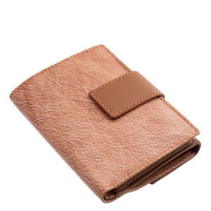 Women's leather wallet in gift box Sylvia Belmonte KSP120 tan
