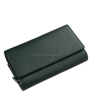 Women's wallet LA SCALA Luxury genuine leather LAS35 green