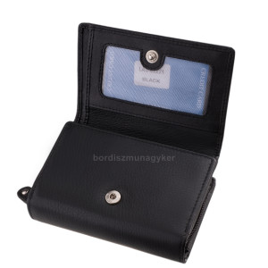 Women's wallet LA SCALA Luxury genuine leather LAS82221 black