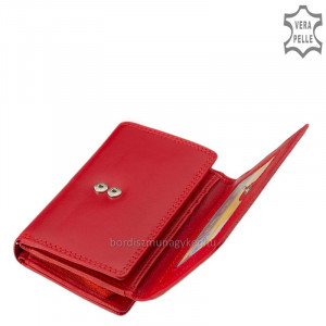 Női pénztárca LA SCALA valódi bőrből DCO82221 piros