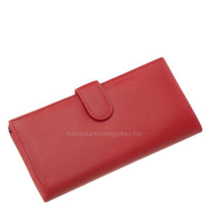 Portafoglio da donna in vera pelle La Scala DGN155 rosso