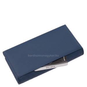 Dámská peněženka z pravé kůže La Scala DGN31 modrá