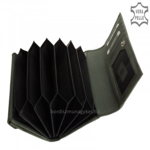 Ženska denarnica iz pravega usnja RFID La Scala LSH02 zelena