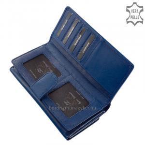 Dámská peněženka z pravé kůže Sylvia Belmonte ZEN452 tmavě modrá