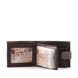 Moška denarnica Synchrony v darilni škatli temno rjave barve SN2010 / T