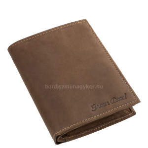 Kožená peněženka na dokumenty v dárkové krabičce GreenDeed BHF3072 hnědá