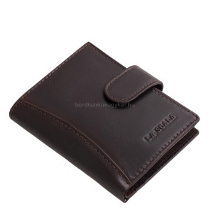 Genuine leather card holder in gift box La Scala ADQ2038/T brown