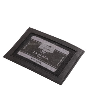 Valódi bőr kártyatartó La Scala 3188 fekete