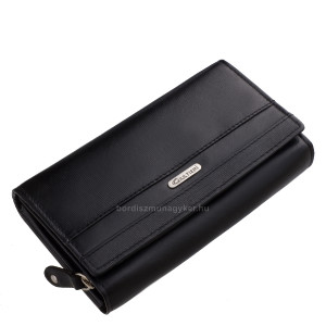 Genuine leather women's wallet Giultieri GIA-100 black