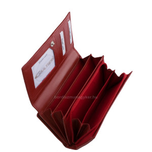 Дамски портфейл от естествена кожа Giultieri GIA-35 червен