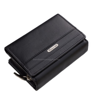 Genuine leather women's wallet Giultieri GIA-82221 black