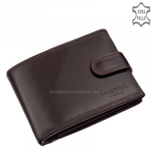 Vester Luxusní kožená pánská peněženka v dárkové krabičce VES1021 / T hnědá