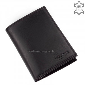 Vester Luxury Men's Leather Classing Wallet Gift Box VES475 Noir