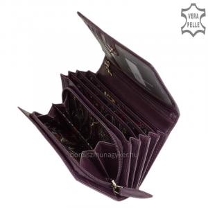 Virágmintás női pénztárca lila Sylvia Belmonte IM100