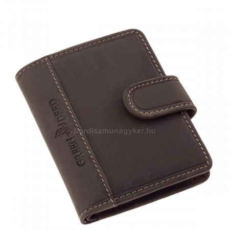 Kožený pánský držák na karty s vypínačem GreenDeed černý GDB2038/T