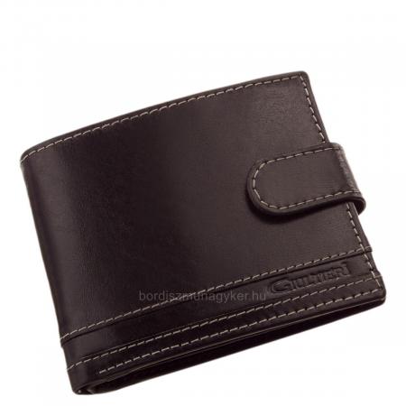 Kožená pánska peňaženka s vypínačom Giultieri GCS1027/T čierna