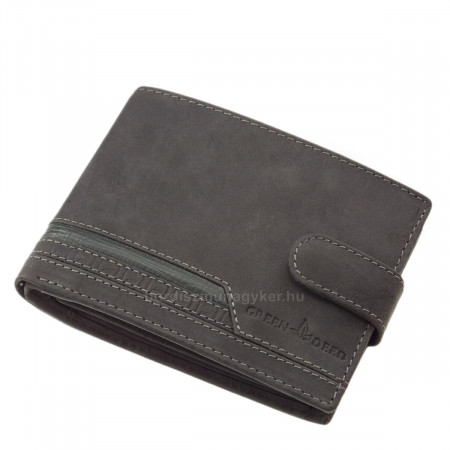 Kožená pánska peňaženka s prepínaním GreenDeed čierna AFG1021/T