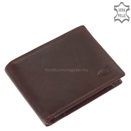 Leather men's wallet brown Giultieri GA1021