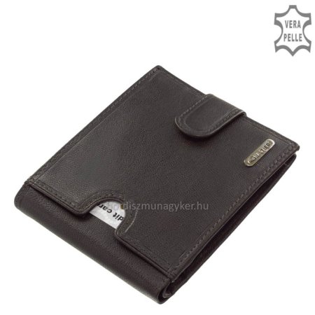 Leather men's wallet Giultieri SGV67 black