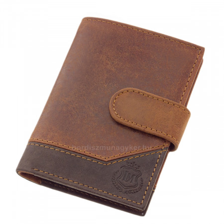 Leather card holder with switch Lorenzo Menotti AFL2038/T light brown
