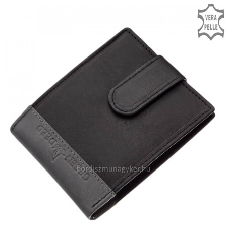 Skórzane etui na karty GreenDeed SGV30809/T czarno-szare