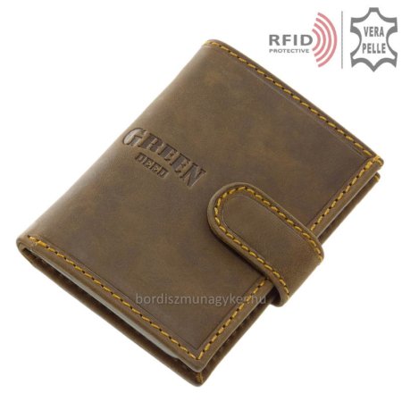 Leather card holder with RFID blocker GreenDeed GRS2038